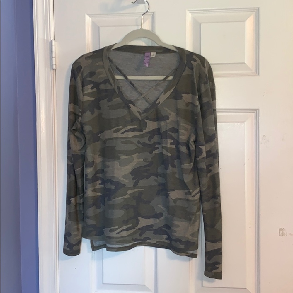 Camo long sleeve shirt